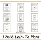 12x16 Lean-To Shed Plans-TriCityShedPlans