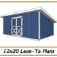 12x20 Lean-To Shed Plans-TriCityShedPlans
