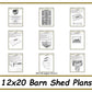 12x20 Barn Shed Plans-TriCityShedPlans