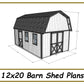 12x20 Barn Shed Plans-TriCityShedPlans
