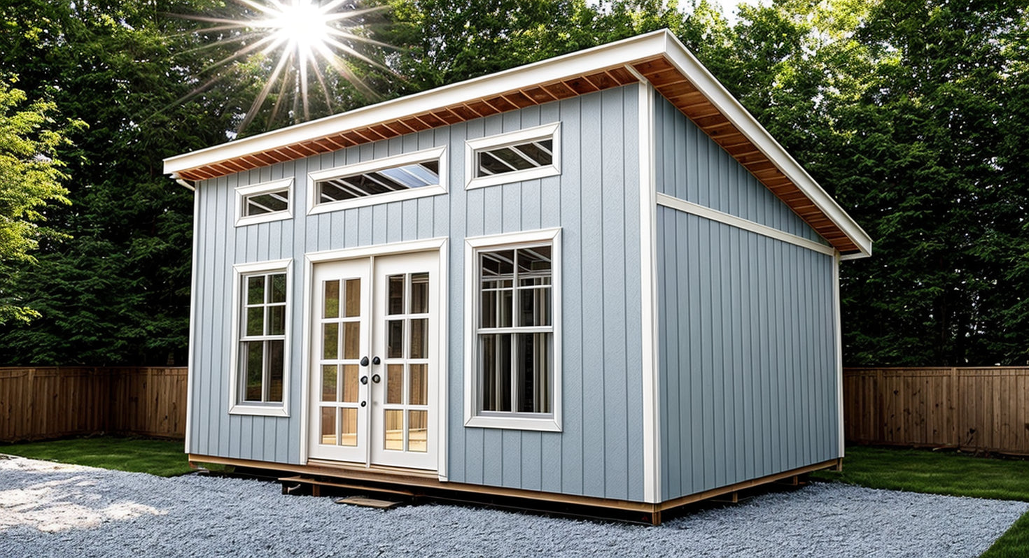 14x20 Backyard Office Plans-TriCityShedPlans