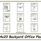 14x20 Backyard Office Plans-TriCityShedPlans