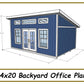 14x20 Backyard Office Plans-TriCityShedPlans