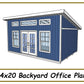 14x20 Backyard Office Plans-TriCityShedPlans
