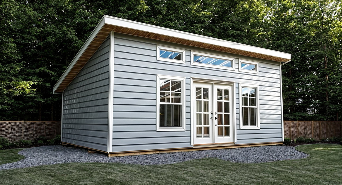 16x24 Office Shed Plans-TriCityShedPlans