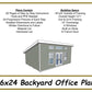 16x24 Office Shed Plans-TriCityShedPlans