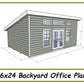 16x24 Office Shed Plans-TriCityShedPlans