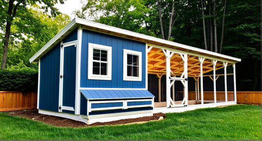 8x32 Chicken Coop Plans-TriCityShedPlans