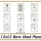 12x12 Barn Shed Plans-TriCityShedPlans