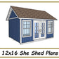 12x16 She Shed Plans-TriCityShedPlans
