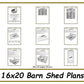 16x20 Barn Shed Plans-TriCityShedPlans