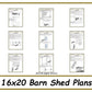 16x20 Barn Shed Plans-TriCityShedPlans