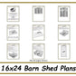 16x24 Barn Shed Plans-TriCityShedPlans