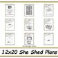 12x20 She Shed Plans-TriCityShedPlans