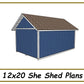 12x20 She Shed Plans-TriCityShedPlans