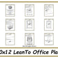 10x12 Lean To Office Shed Plans-TriCityShedPlans