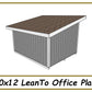 10x12 Lean To Office Shed Plans-TriCityShedPlans