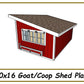 10x16 Chicken & Goat Shed Plans-TriCityShedPlans