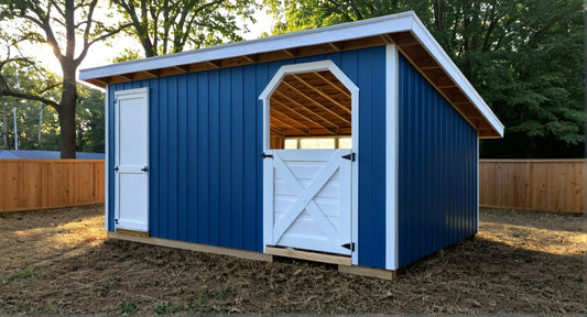10x16 Goat Shed Plans w/ Full Floor-TriCityShedPlans