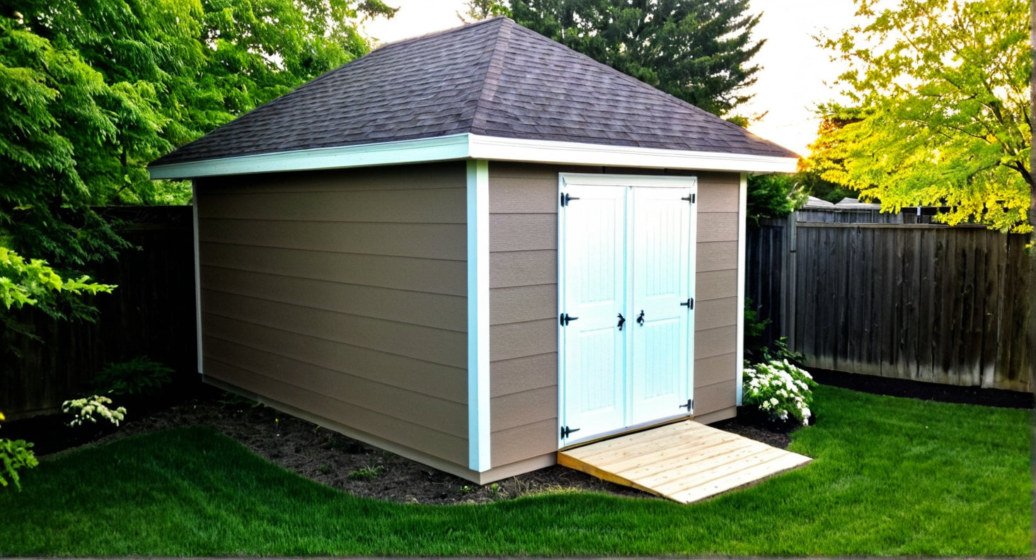 10x16 Hip Roof Shed Plans-TriCityShedPlans