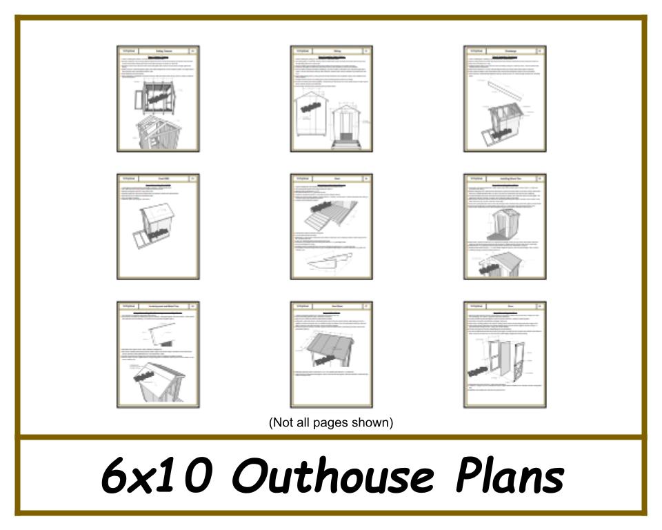 6x10 Outhouse Plans-TriCityShedPlans