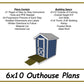 6x10 Outhouse Plans-TriCityShedPlans