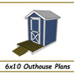6x10 Outhouse Plans-TriCityShedPlans