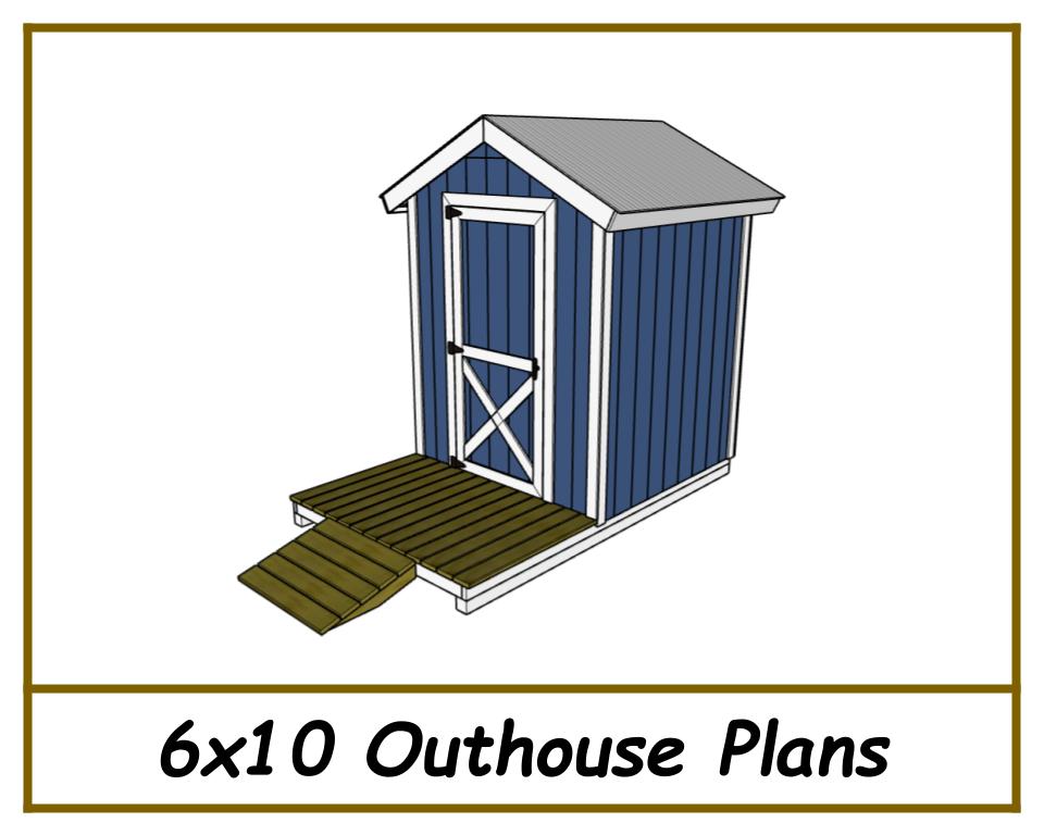 6x10 Outhouse Plans-TriCityShedPlans