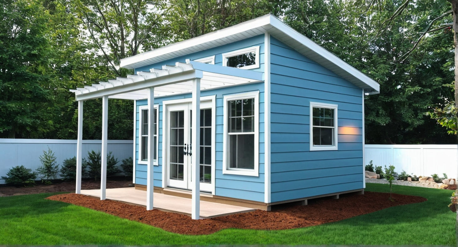 12x16 Guest House Plans-TriCityShedPlans