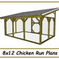 8x12 Chicken Run Plans-TriCityShedPlans