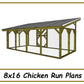 8x16 Chicken Run Plans-TriCityShedPlans