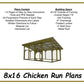 8x16 Chicken Run Plans-TriCityShedPlans