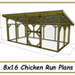 8x16 Chicken Run Plans-TriCityShedPlans