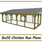 8x20 Chicken Run Plans-TriCityShedPlans
