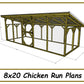 8x20 Chicken Run Plans-TriCityShedPlans