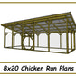 8x20 Chicken Run Plans-TriCityShedPlans