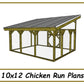 10x12 Chicken Run Plans-TriCityShedPlans