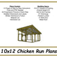 10x12 Chicken Run Plans-TriCityShedPlans