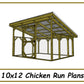 10x12 Chicken Run Plans-TriCityShedPlans
