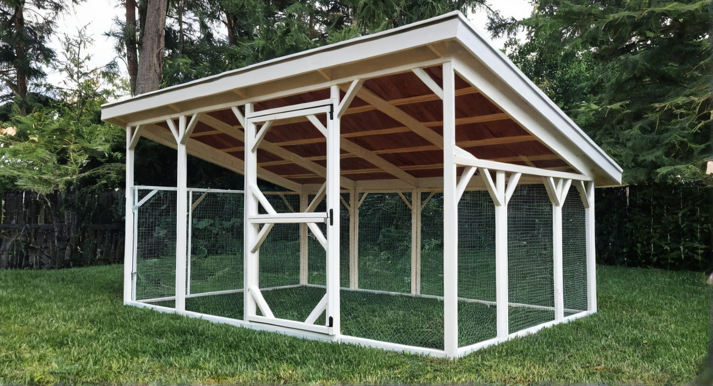 10x16 Chicken Run Plans-TriCityShedPlans