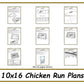 10x16 Chicken Run Plans-TriCityShedPlans