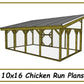 10x16 Chicken Run Plans-TriCityShedPlans