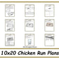10x20 Chicken Run Plans-TriCityShedPlans