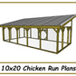 10x20 Chicken Run Plans-TriCityShedPlans