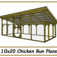 10x20 Chicken Run Plans-TriCityShedPlans