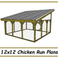 12x12 Chicken Run Plans-TriCityShedPlans