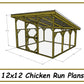 12x12 Chicken Run Plans-TriCityShedPlans