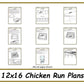 12x16 Chicken Run Plans-TriCityShedPlans