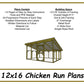 12x16 Chicken Run Plans-TriCityShedPlans