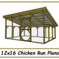 12x16 Chicken Run Plans-TriCityShedPlans